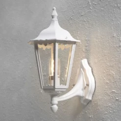 Utelamper - Klassiske Vegglamper>Konstsmide Firenze vegglampe opp 48 - Hvit