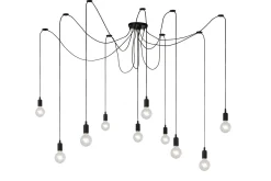 Kjøkkenbelysning Tak|Takpendler>Lucide Fix multi 10 lys takpendel - Svart
