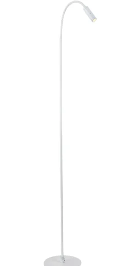 Leselamper Gulv>NorDesign Flexi gulvlampe 3W Dimbar - Hvit
