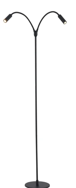 Leselamper Gulv>NorDesign Flexi K2 gulvlampe 2x3W Dimbar - Svart