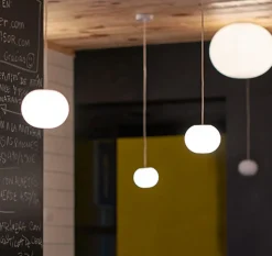 Kjøkkenbelysning Tak|Baderomsbelysning Tak>Flos Mini Glo-Ball S taklampe - 11cm Opal