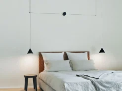Kjøkkenbelysning Tak|Takpendler>Flos String Light taklampe - Cone - 22 m kabel Svart