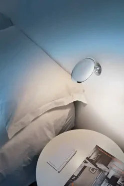 Leselamper>Flos Wall System Back 1 , Optisk Bryter for ekstern strømforsyning Krom