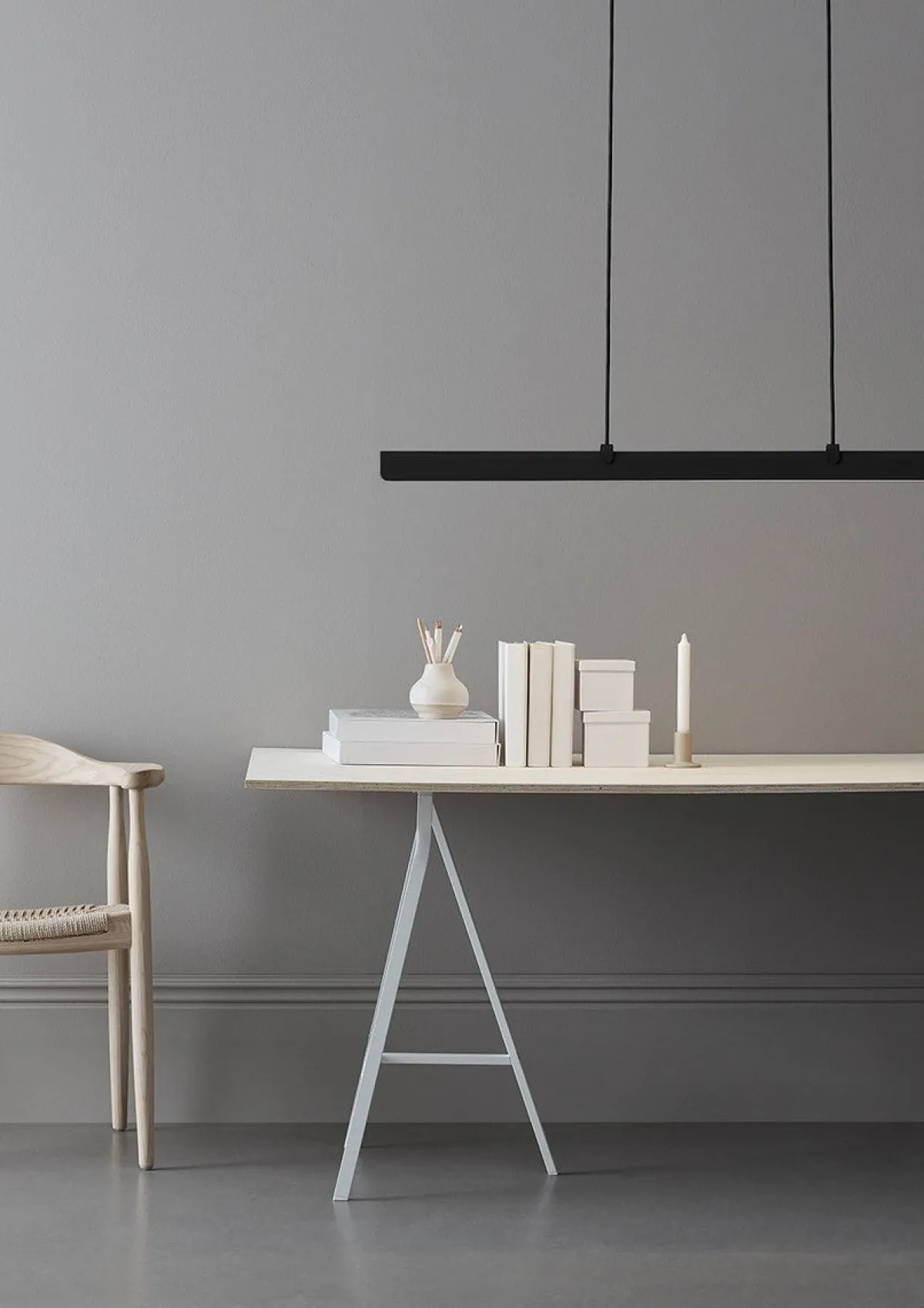 Kjøkkenbelysning Tak|Takpendler>Belid Fold Linear G2 takpendel 118 cm 2700 kelvin 23W - Dimbar