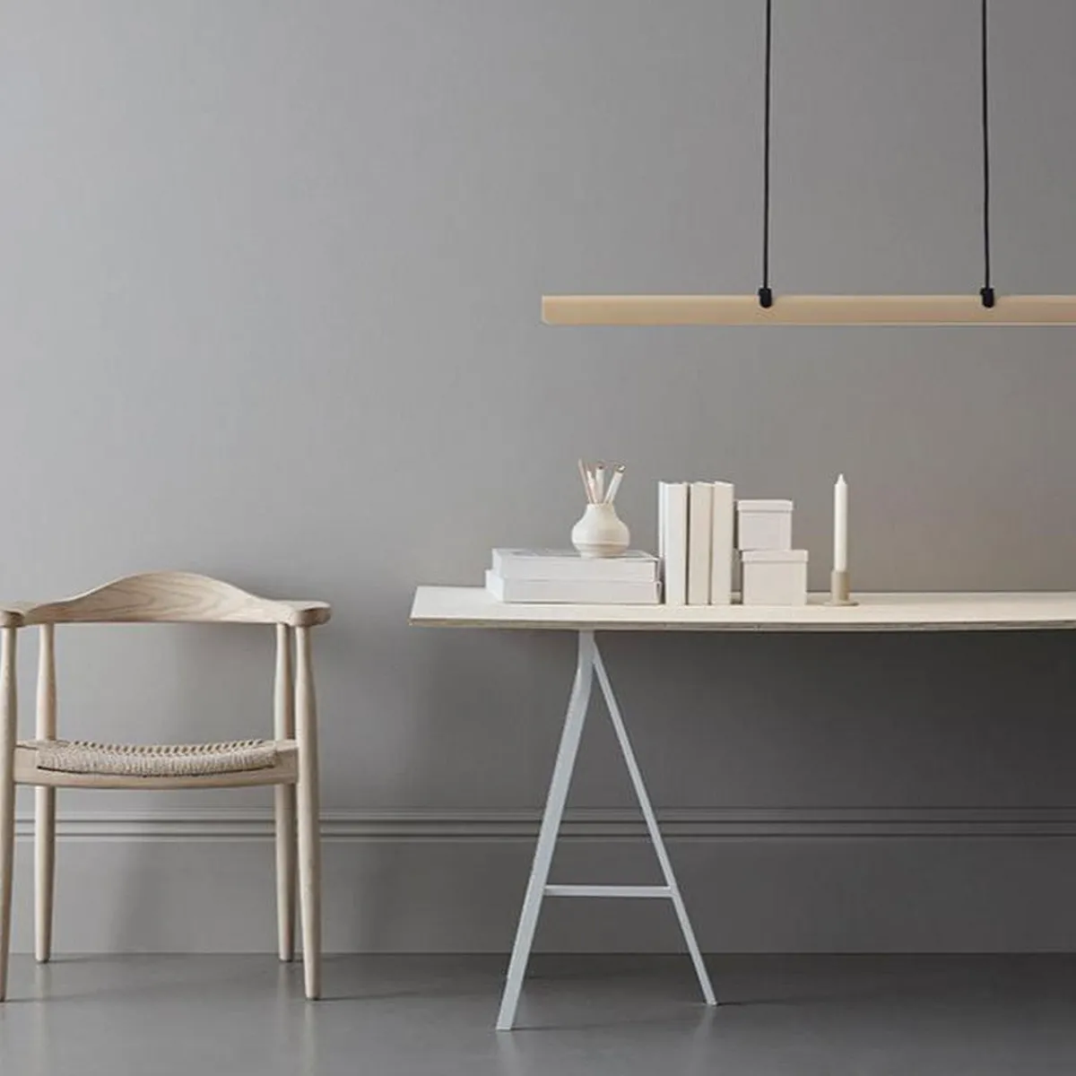 Kjøkkenbelysning Tak|Takpendler>Belid Fold Linear G2 takpendel 118 cm 2700 kelvin 23W - Dimbar