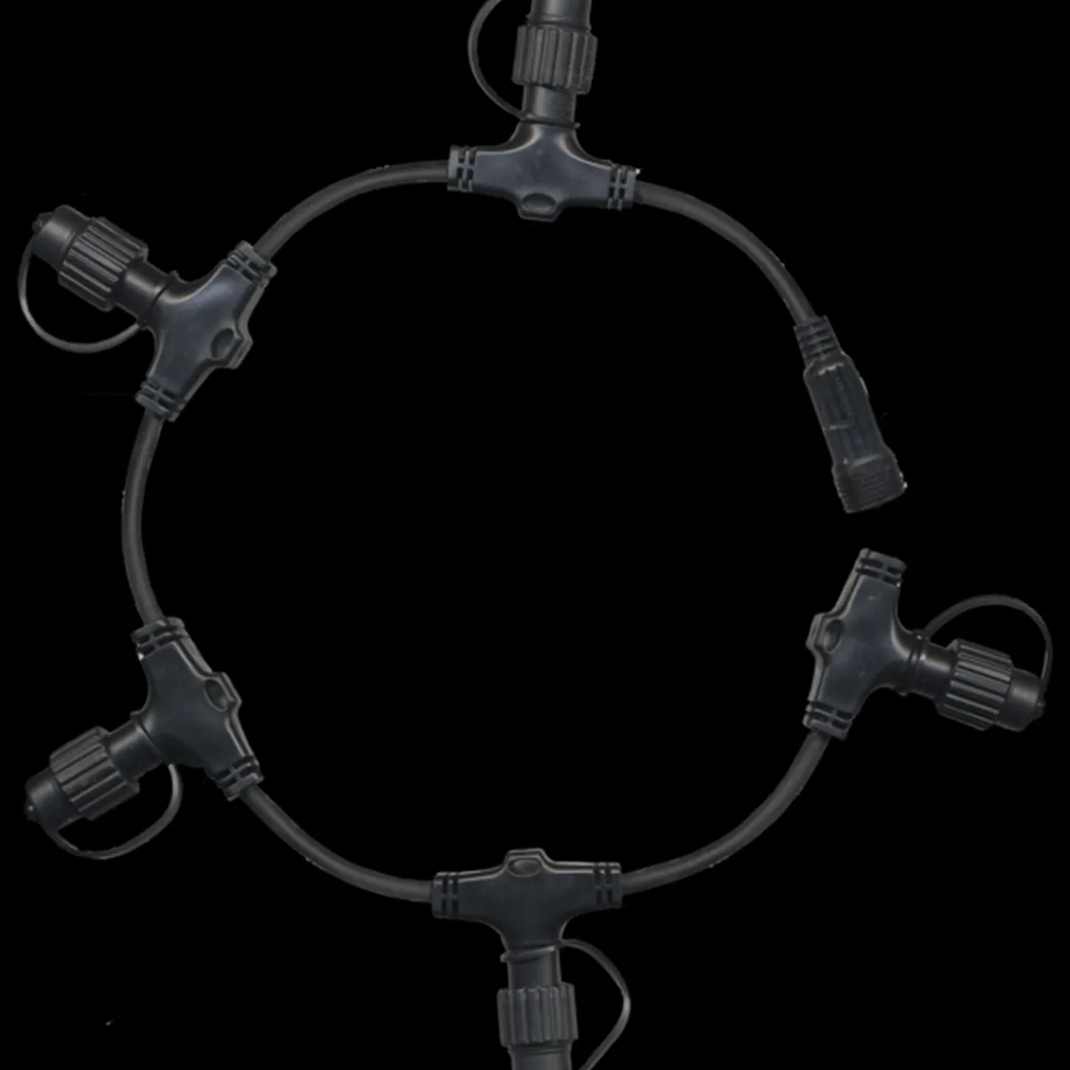 Lysslyngesystem 24V - Star Trading>Star Trading Forgrening ring System 24 IP44 Svart