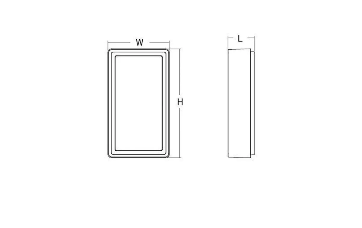Utelamper - Veggskjold / Plafond>Sg Armaturen As Frame vegg/taklampe 8W LED