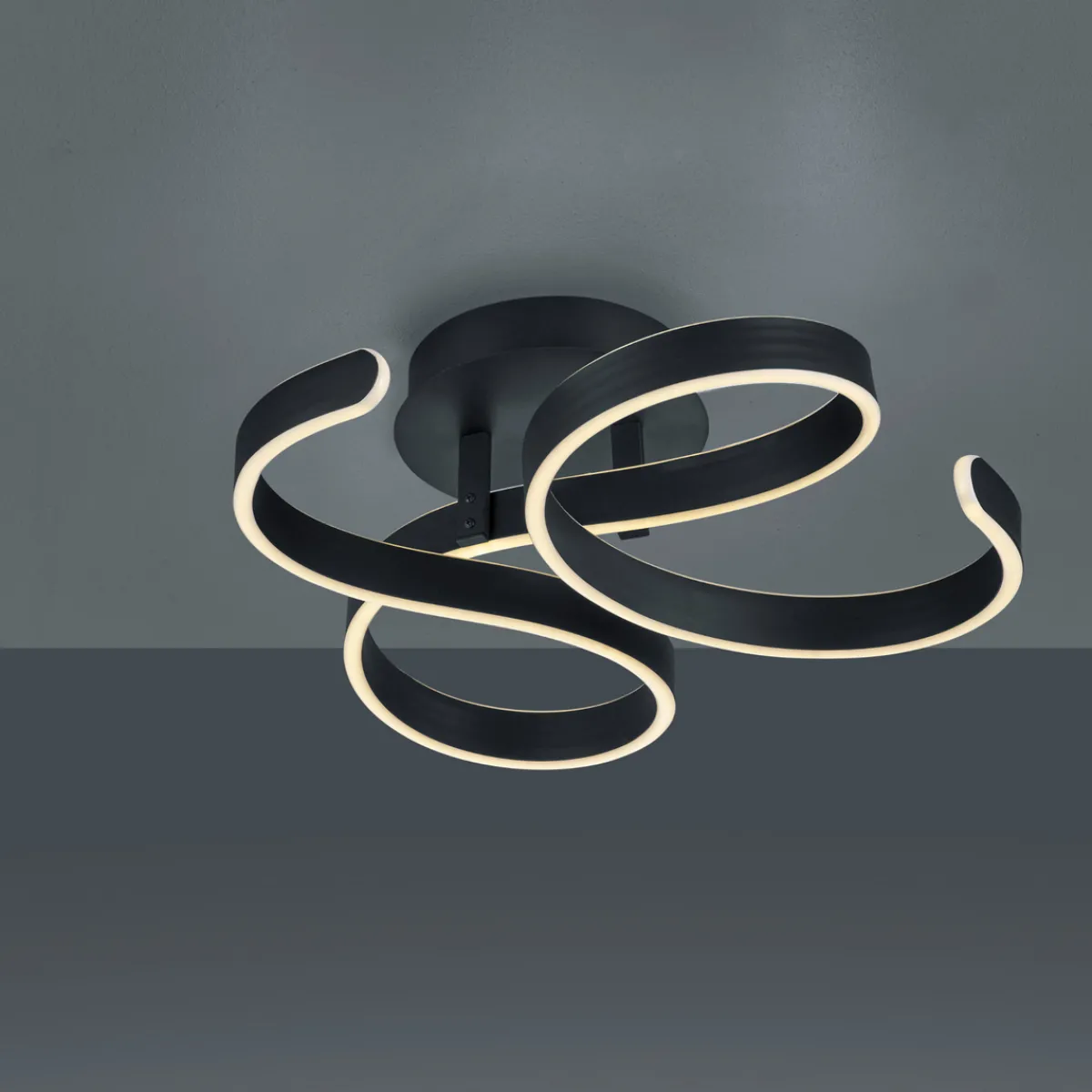 Kjøkkenbelysning Tak|Taklamper / Takplafonder>Trio Lighting Francis taklampe - Antrasitt