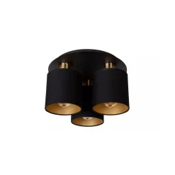 Kjøkkenbelysning Tak|Taklamper / Takplafonder>Lucide Fudral taklampe 3 - Svart/Gull Svart / Gull