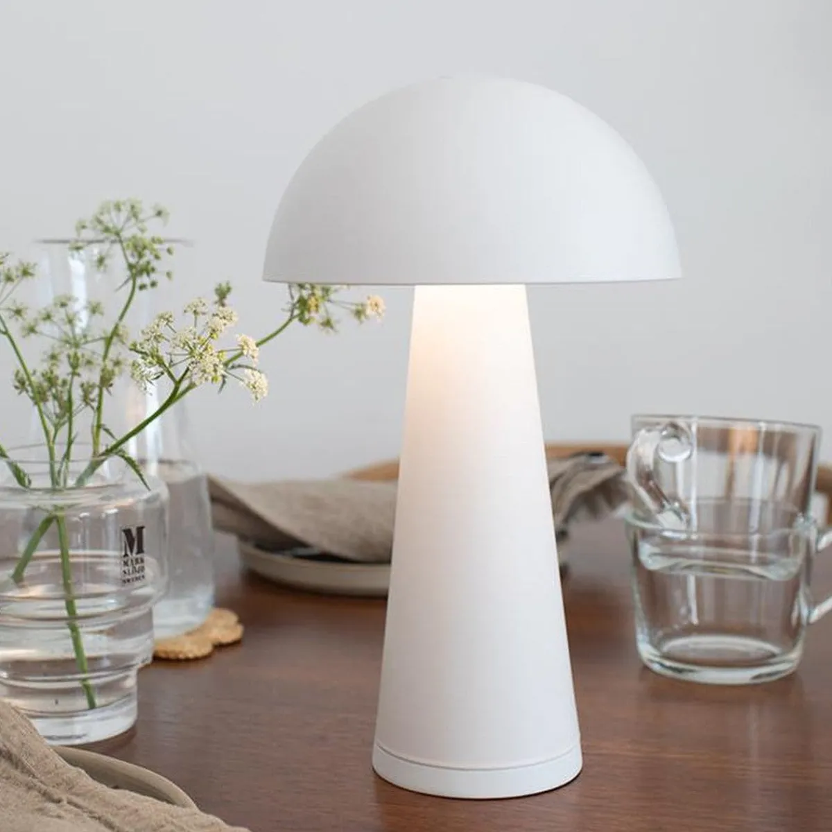 Bordlamper For Utendørsbruk|Bordlamper Ute>Marksløjd Fungi oppladbar bordlampe - Hvit