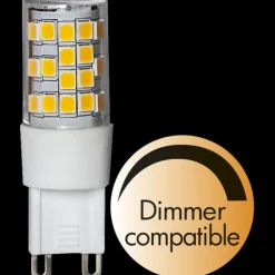 Led-Pærer G9 Sokkel>Star Trading G9 led dimbar 3,6W 2700K