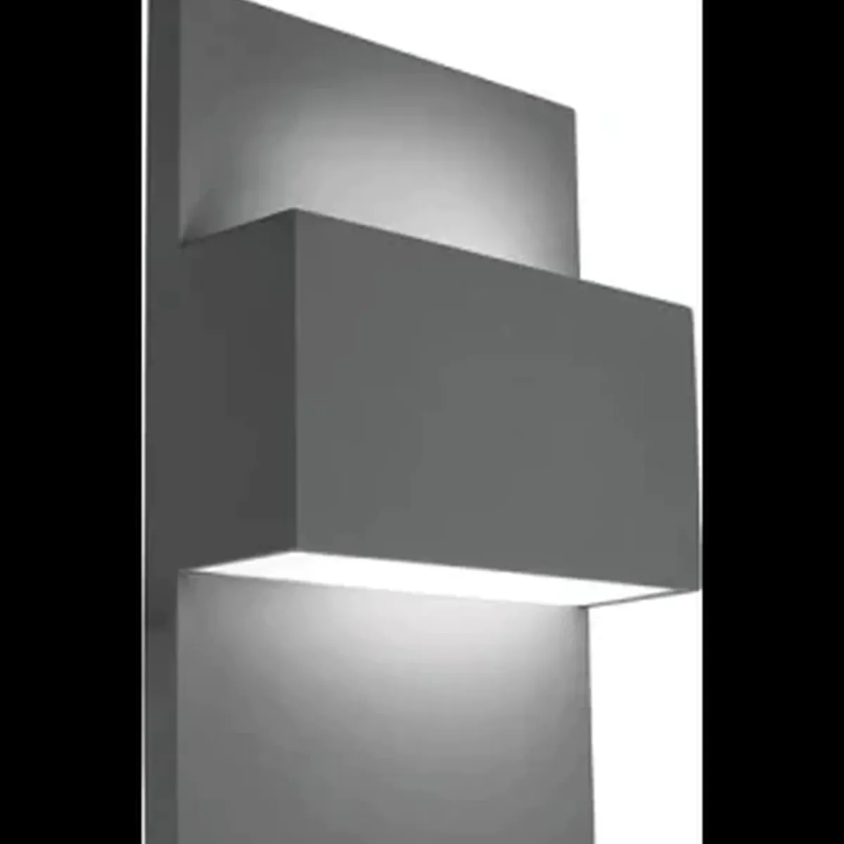 Lightup-Pris|Utelamper Med Opp/Ned Lys>Norlys Geneve 1874 E27 Grafitt