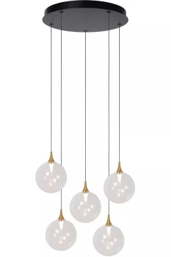 Kjøkkenbelysning Tak|Takpendler>Lucide Gisela takpendel 48 cm 5 x 3,8W 2700 Kelvin - Dimbar