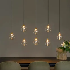 Kjøkkenbelysning Tak|Takpendler>Lucide Gisela takpendel 8 x 3,9W 2700 Kelvin - Dimbar