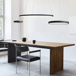 Takpendler|Kjøkkenbelysning Tak>Antidark Gloria slim takpendel 80 cm 3000K 48W dimbar - Svart