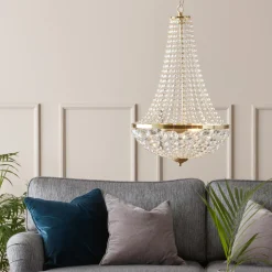 Kjøkkenbelysning Tak|Lysekroner>Marksløjd Gransø lysekrone 2L - Messing