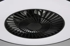 Takvifter>Reality Halmstad tak vifte 3000-6500K 39,6W m/Fjernkontroll - Svart