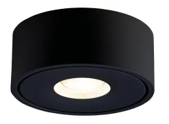 Kjøkkenbelysning Tak|Spotter & Skinner>NorDesign Halo 105 utenpåliggende downlight 8,9W Dimbar - Svart
