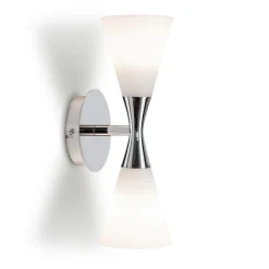 Vegglamper Med Opp/Ned Lys|Interiørlamper>Herstal Harlekin Duo vegglampe - Krom