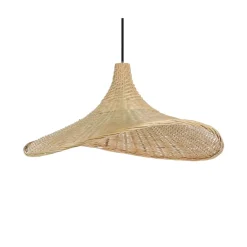 Kjøkkenbelysning Tak|Takpendler>Eglo Haxey takpendel 50 cm Svart/ Natur