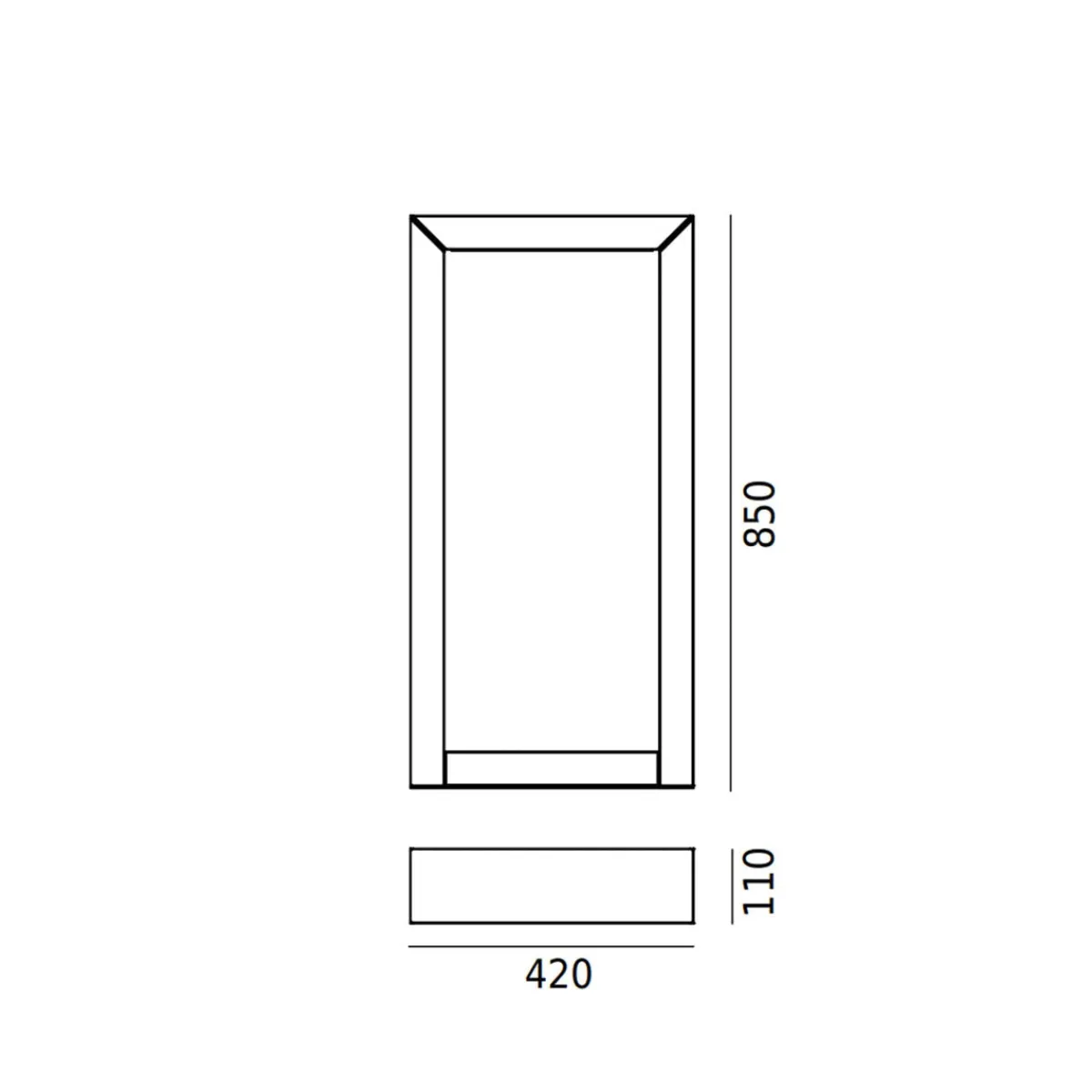 Lightup-Pris|Pullert>Norlys Hellvik 2410 pullert 85 cm 11,8W 3000K IP65 dimbar