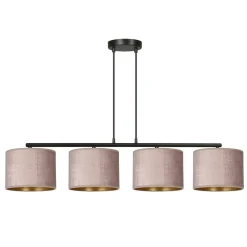 Kjøkkenbelysning Tak|Takpendler>Emibig Hilde takpendel 4 lys - /Gullfarget Rosa