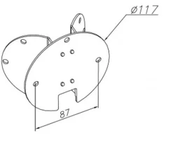 Lightup-Pris|Utelamper Til Kystområder>Norlys Hjørnefeste 153 Galvanisert stål - vegglamper