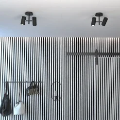 Kjøkkenbelysning Tak|Spotter & Skinner>Herstal Holder taklampe 2-spotlight - Svart