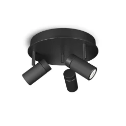 Kjøkkenbelysning Tak|Spotter & Skinner>Herstal Holder taklampe 3-spotlight - Svart