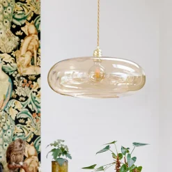 Kjøkkenbelysning Tak|Takpendler>EBB & FLOW Horizon takpendel 45 cm Golden Smoke/gull Gull / Røyk