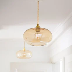 Kjøkkenbelysning Tak|Takpendler>EBB & FLOW Horizon takpendel 29 Golden Smoke/gull Gull / Røyk