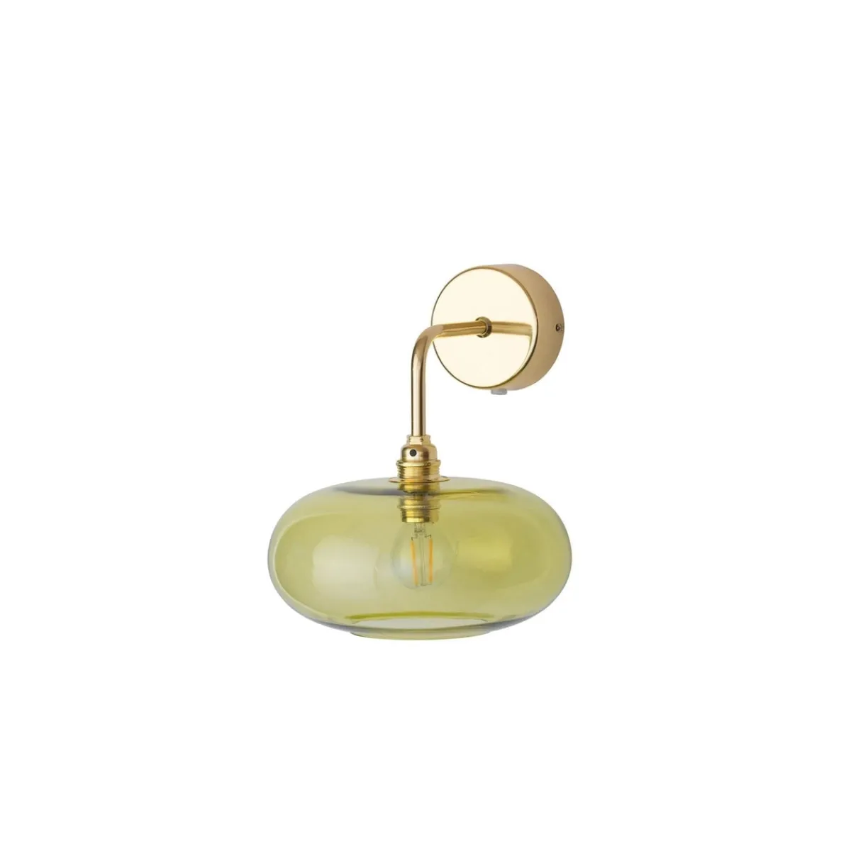 Interiørlamper>EBB & FLOW Horizon vegglampe -Oliven/gull Gull / Grønn