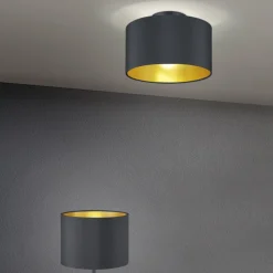 Kjøkkenbelysning Tak|Taklamper / Takplafonder>Trio Lighting Hostel taklampe 2 lys - Svart