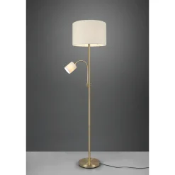 Interiørlamper Gulv|Leselamper Gulv>Trio Lighting Hotel gulvlampe - farge Messing
