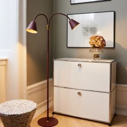 Leselamper Gulv>Halo Designs Hygge 2-arm Gulvlampe - Rødbrun