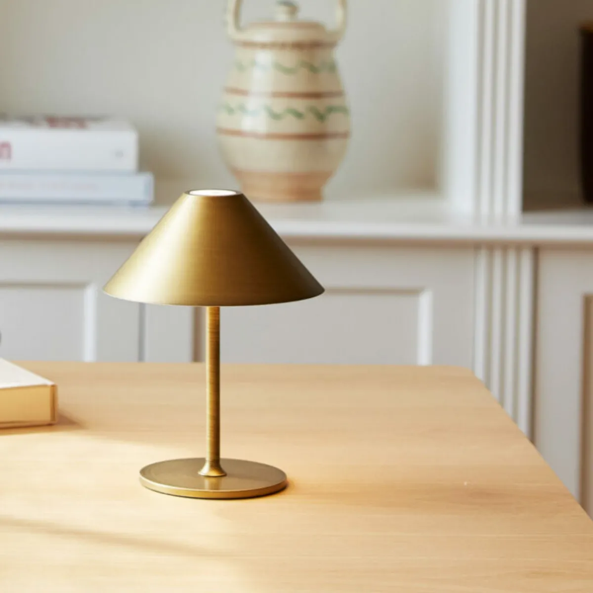 Bordlamper For Utendørsbruk|Bordlamper Ute>Halo Designs Hygge bordlampe 15 oppladbar - Antikk Messing