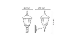 Lightup-Pris|Utelamper - Klassiske Vegglamper><noscript><img width=