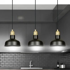 Kjøkkenbelysning Tak|Takpendler>Emibig Ibor trippel takpendel - Svart/Gullfarget Svart / Gull
