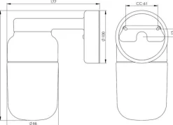 Utelamper - Veggskjold / Plafond|Baderomsbelysning Vegg><noscript><img width=