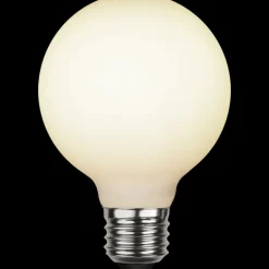 Dekorpære E27|Led-Pærer E27 Sokkel>Star Trading Illumination Globe E27 LED 5W 2600K 80mm dimbar - Opal Hvit