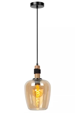 Kjøkkenbelysning Tak|Takpendler>Lucide Ilona takpendel 22 cm Amber