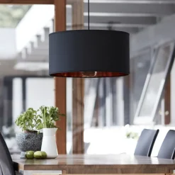 Kjøkkenbelysning Tak|Takpendler>Nielsen Light Isabella Castillo takpendel 50 cm - Svart/Kobberfarget Svart / Kobber