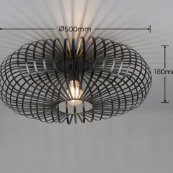 Kjøkkenbelysning Tak|Taklamper / Takplafonder>Trio Lighting Johann taklampe 50 - Svart