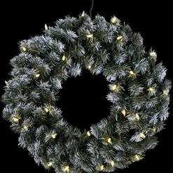 Julekranser Ute|Juledekorasjoner>Star Trading Julekrans med lys Edmonton 50 cm 30-lys - Grønn