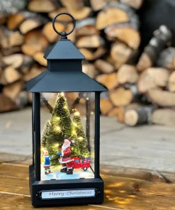 Juledekorasjoner|Julelykter>Konstsmide Julenisse lykt - inne og ute lykt