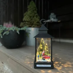 Juledekorasjoner|Julelykter>Konstsmide Julenisse lykt - inne og ute lykt