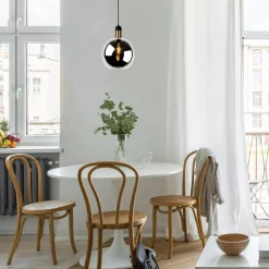 Kjøkkenbelysning Tak|Takpendler>Lucide Julius takpendel 28 cm - farget glass Røyk