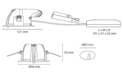 Lightup-Pris|Taklamper Ute>Sg Armaturen As Junistar Exclusive 9W 2700K - Outdoor IP44 Hvit