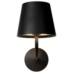 Utelamper - Veggskjold / Plafond>Lucide Justin vegglampe - Svart