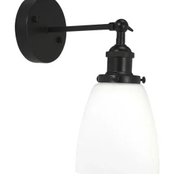 Baderomsbelysning Vegg>Pr home of Scandinavia Ab Kappa vegglampe - Svart/Opal Svart / Opal